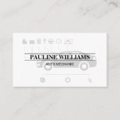 monteur | ingenieur | Auto Diagram Visitekaartje (Voorkant)