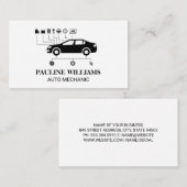 Monteur | Ingenieur | Auto Diagram Visitekaartje (Voorkant / Achterkant)