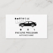 Monteur | Ingenieur | Auto Diagram Visitekaartje (Voorkant)