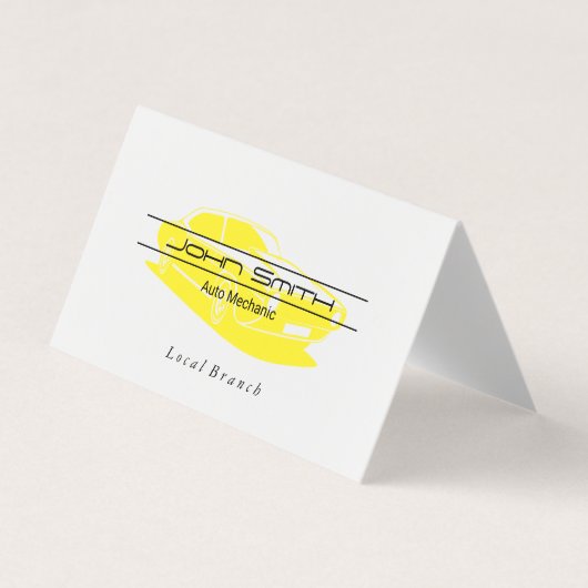 Monteur | Ingenieur | Auto Logo Visitekaartje (Voorkant)