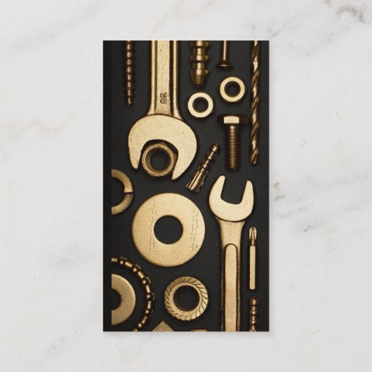 Monteur, Ingenieur, Fix-it Handyman Visitekaartje (Achterkant)