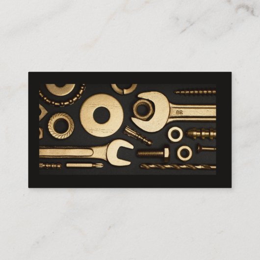 Monteur, Ingenieur, Fix-it Handyman Visitekaartje (Achterkant)