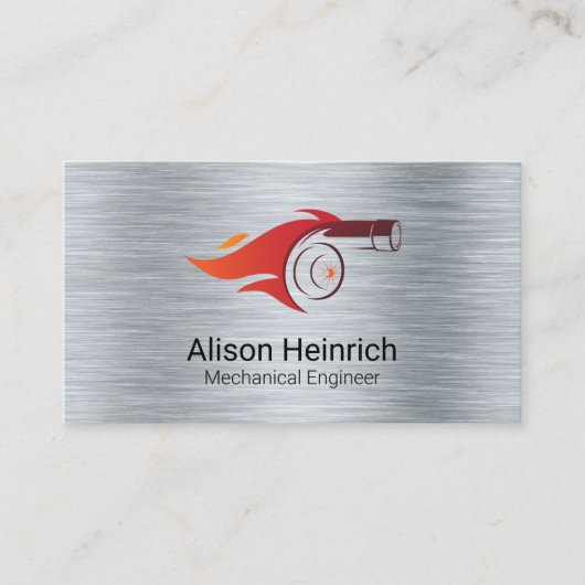 Monteur | Ingenieur | Turbo | Sleutels Visitekaartje (Voorkant)