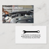 monteur | ingenieur | Werken aan de motor Visitekaartje (Voorkant / Achterkant)