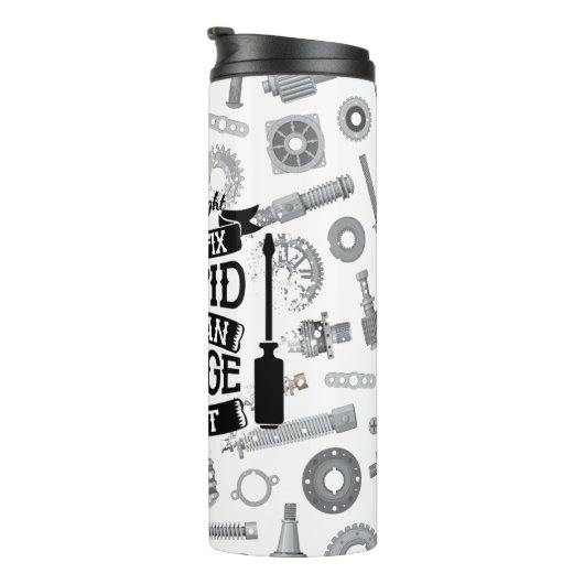 Monteur kan domme lading niet repareren thermosbeker (Geroteerd rechts)