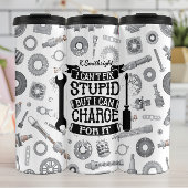 Monteur kan domme lading niet repareren thermosbeker