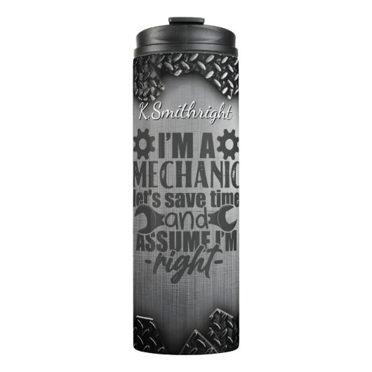 Monteur neem aan dat ik gelijk heb thermosbeker (Voorkant)