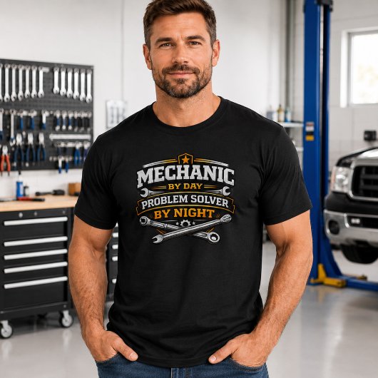 Monteur Overdag Probleemoplosser 's Nachts T-shirt