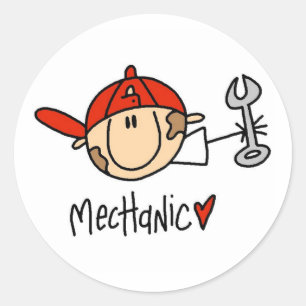 Monteur Ronde Sticker