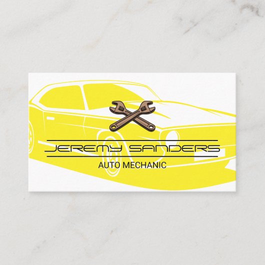 Monteur | Spierauto | Sleutels Visitekaartje (Voorkant)