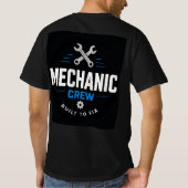 🔧 Monteur Team Modern Garage Personeel 🔧 T-shirt (Achterkant)