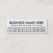 monteur. trouwerekaart klantenkaartje (Achterkant)