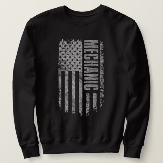 Monteur USA Vlag Vervallen ontwerp Trui (Design voorkant)