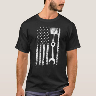 Monteur Vlag Patriottische Monteur Nederland Ameri T-shirt