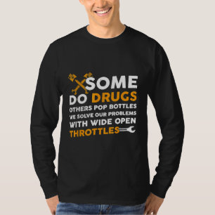 Monteur We lossen het probleem op met wijd open ga T-shirt
