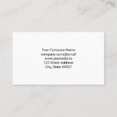 Monteur werkt aan de motor | Auto-Logo Visitekaartje (Achterkant)