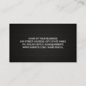 Monteur werkt aan motor visitekaartje (Achterkant)