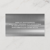 Monteur werkt aan motor visitekaartje (Achterkant)