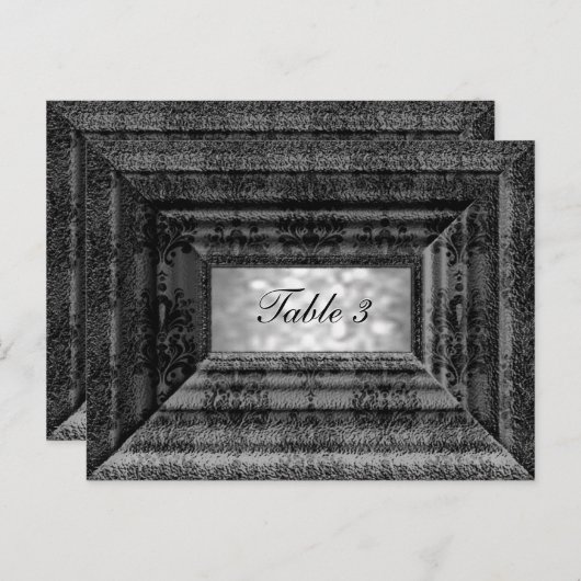 Monteuxe Shade Table Number Kaart (Voorkant / Achterkant)