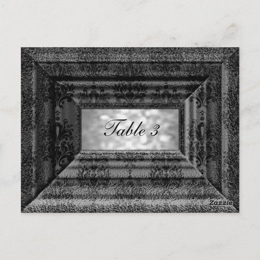 Monteuxe Shade Table Number Kaart (Achterkant)