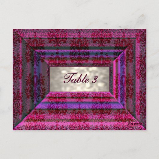 Monteuxe-tabelnummer Kaart (Achterkant)