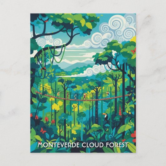 Monteverde Cloud Forest Costa Rica Briefkaart (Voorkant)