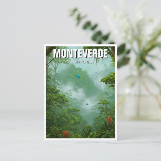 Monteverde Cloud Forest Costa Rica Reizen Briefkaart (Staand voorkant)