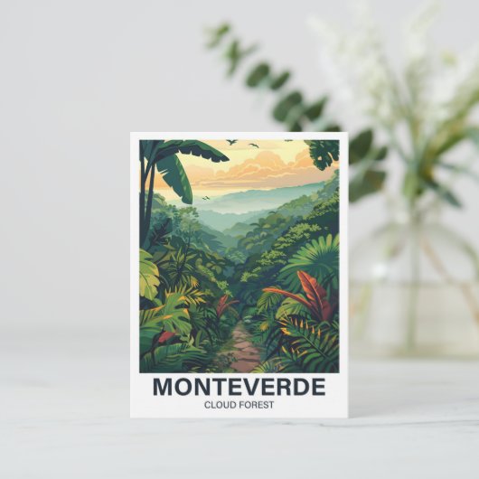 Monteverde Cloud Forest Costa Rica Reizen Briefkaart (Staand voorkant)