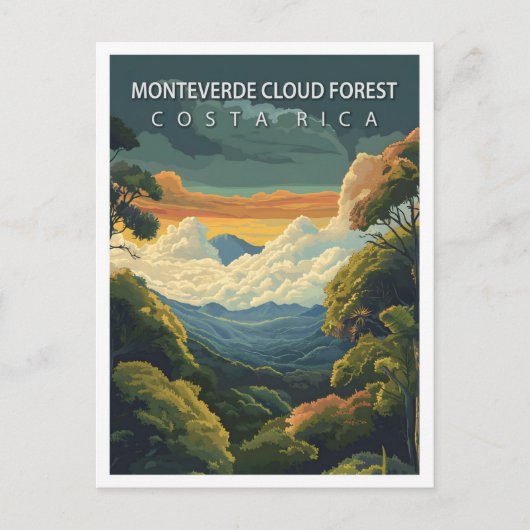 Monteverde Cloud Forest Costa Rica Reizen Briefkaart (Voorkant)