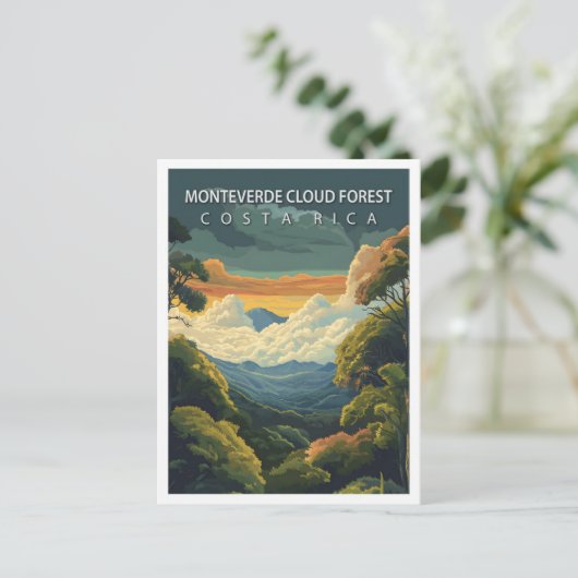 Monteverde Cloud Forest Costa Rica Reizen Briefkaart (Staand voorkant)