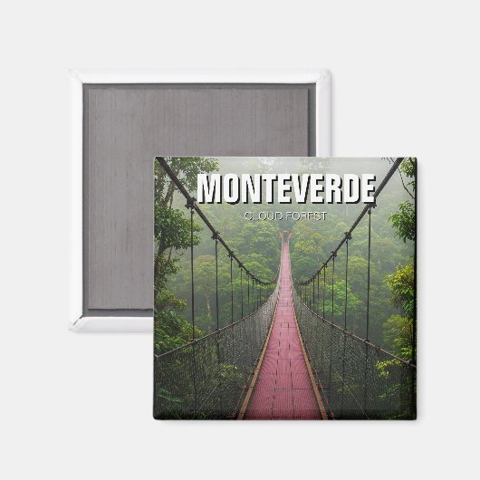 Monteverde Cloud Forest Costa Rica Reizen Magneet (Voorkant / Achterkant)