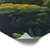 Monteverde Cloud Forest Costa Rica Reizen Poster (Hoek)