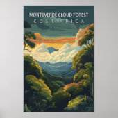 Monteverde Cloud Forest Costa Rica Reizen Poster (Voorkant)