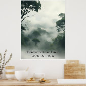 Monteverde Cloud Forest, Costa Rica Vintage Poster (Keuken)