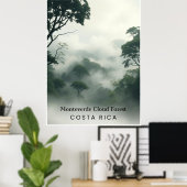 Monteverde Cloud Forest, Costa Rica Vintage Poster (Thuiskantoor)