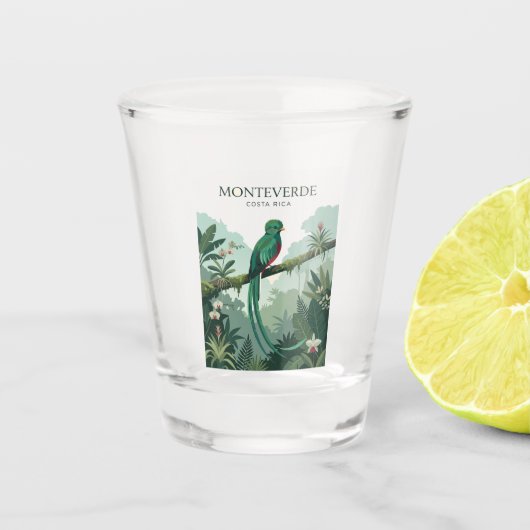 Monteverde Costa Rica Shot Glas (Voorkant)