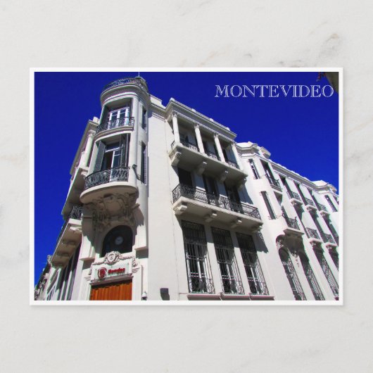 montevideo architectuur briefkaart (Voorkant)