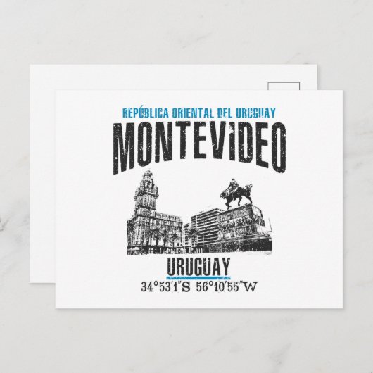 Montevideo Briefkaart (Voorkant / Achterkant)
