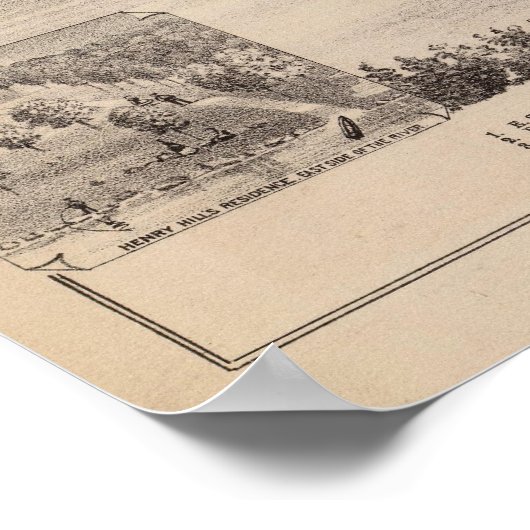 Montevideo, graniet-Herfsten, Minnesota Poster (Hoek)