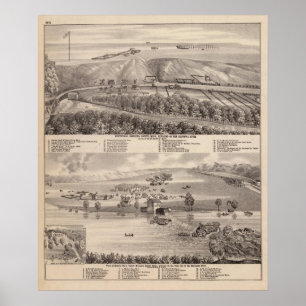 Montevideo, graniet-Herfsten, Minnesota Poster