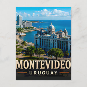 Montevideo Kust Elegantie en Uruguayaanse Charme Briefkaart