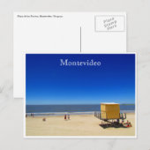 montevideo playa pocitos briefkaart (Voorkant / Achterkant)
