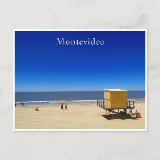 montevideo playa pocitos briefkaart (Voorkant)