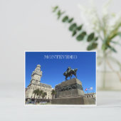 montevideo plaza onafhankencia briefkaart (Staand voorkant)