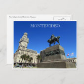 montevideo plaza onafhankencia briefkaart (Voorkant / Achterkant)
