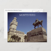 montevideo plaza onafhankencia briefkaart (Voorkant / Achterkant)