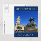 montevideo plaza uruguay briefkaart (Voorkant / Achterkant)