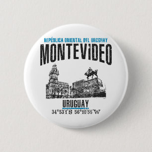 Montevideo Ronde Button 5,7 Cm