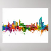 Montevideo Skyline Uruguay Poster (Voorkant)