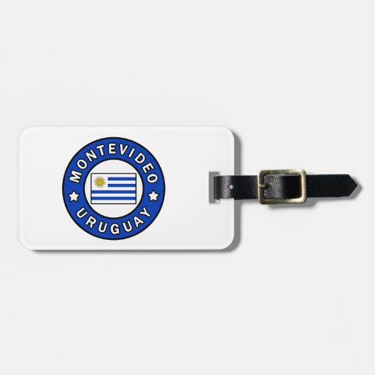 Montevideo Uruguay Bagagelabel (Voorkant horizontaal)
